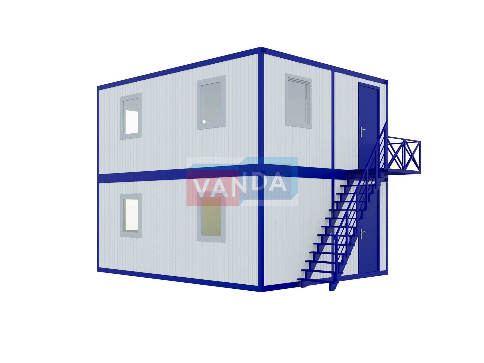 Проект офисного здания 4.8x6.0 Панели ПВХ